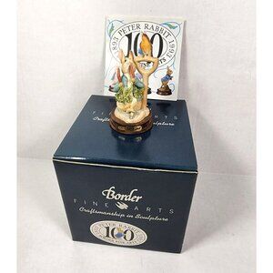 Vintage Peter Rabbit with Radishes Figurine Borders 100 Year Anniversary CBP10